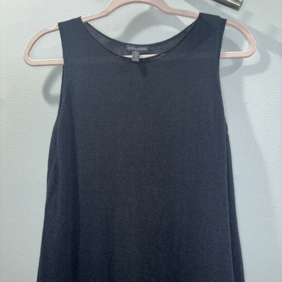 Eileen Fisher 100% Wool Sleeveless Knit Dress - Size XS - Picture 6 of 10